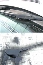 W203　ワイパーアーム塗装　＆　ワイパー交換
