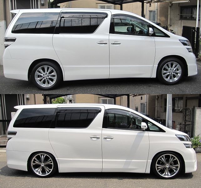 車高を比較してみよう カズ ヴェルのブログ まったりヴェルファイア生活 みんカラ