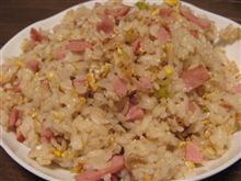 今日のディナーは、スマ僧手作り炒飯大盛