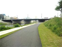 足羽川の遊歩道で