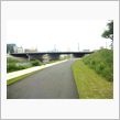 足羽川の遊歩道で