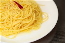 遅い晩御飯...（ペペロンチーノの作り方）