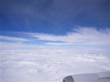 月曜の雨の上空