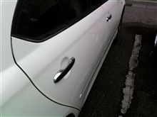 プレミオ　ドアハンドルプロテクターの撤去　完了