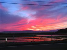 思わず停めた紅山脈！