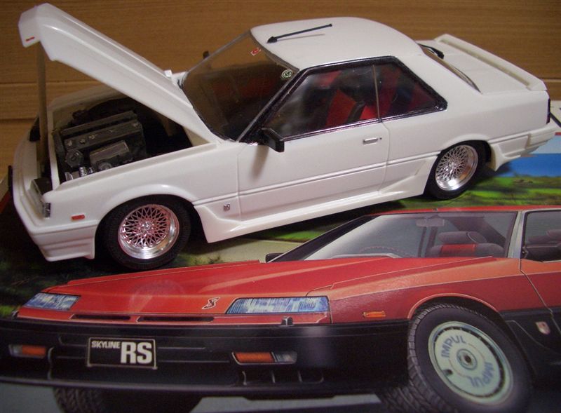 1/24アオシマのR30鉄仮面スカイラインRS-X(5M-GEU搭載w)♪｜てつ
