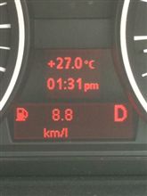 やっぱり 8.8km/L やっぱり 8.8km/L