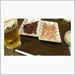 レバ刺しで一杯