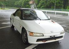 ビートで雨の走行