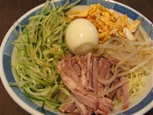 今日のディナーは、スマ僧手作り　冷し中華2人前