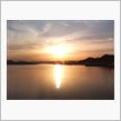 福山市内海町カフェ５９からの夕日
