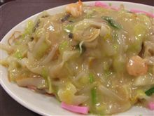 今日のディナーは、サティー茨木店「中央軒　のんのか亭」長崎皿うどん650円