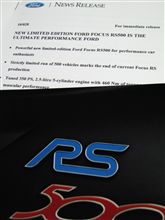 フォーカスRS500のプレスリリース フォーカスRS500のプレスリリース