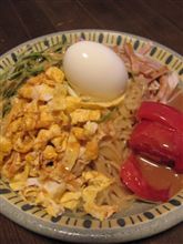 今日のディナーは、スマ僧手作り、冷し中華2人前  ごまだれ