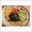 冷やし中華、手打ち麺。