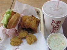 今日のランチは、「ケンタッキー」Bセット850円＋コールスロー170円