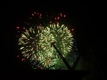 公衆電話がじゃまで花火が