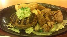 そして、ハンバーグ＆牛カルビ