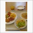 ホテルの朝食バイキング1日目