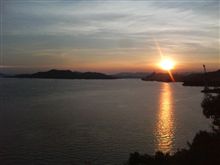 旅の締めに綺麗な夕日が観れました(*^_^*)