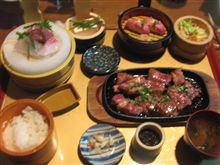 今日のディナーは、宮古島「海鮮悟空」宮古牛のステーキ御膳　6,000円