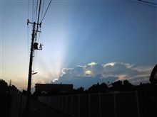 昨日と今日の西の空