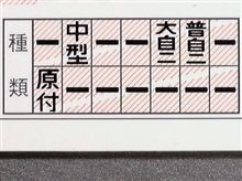 「大自二」 免許証の書き換え 「大自二」 免許証の書き換え