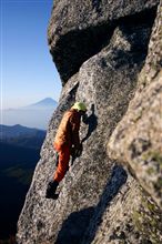 冨士とツーショットクライミング