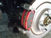 車高調整、リアブレーキパッド交換