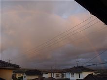 虹が見えました。