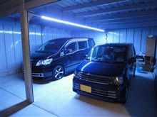 ガレージにＬＥＤセンサーライトを設置！
