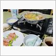 今日のディナーは、1人ちゃんこ鍋＆アスパラベーコン