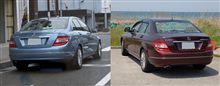 街で見かけたインディゴライトブルーのW204