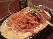 鉄板焼でナポリタンを