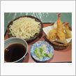 今日のディナーは、富士吉田「天作」天せいろうどん1350円＋大盛150円