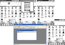 Newton MessagePad 2100 Newton Toolkitによるスクリーンショット。