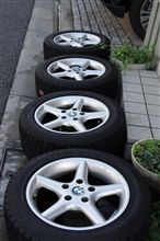 BMW3シリーズ用スタッドレス&amp;ホイール4本セット 205/55/16インチ
