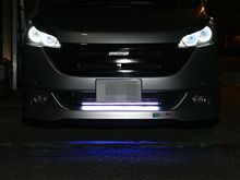 今更ですが光り物を装着してみました (^^;)