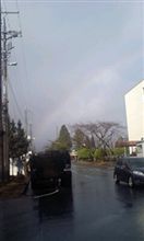 富士山に架かる七色キレイ☆彡