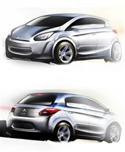 Mitsubishi New Low Cost Global Small Car Sketches ・・・・