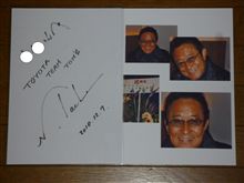 TOM’S　舘会長サイン頂きました。 
