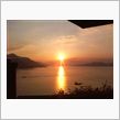 冬のCAFE59から観た夕日