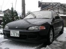 スノータイヤに・・・（・ω・｀；）