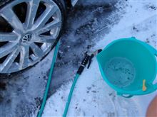 雪が積もっていても　VW-101　(02) 洗車　・・・o(▼_▼θ