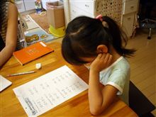 　８月１４日　晴　夏休みの宿題