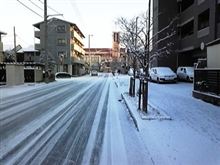 広島　今日も雪　ってか道路が全面凍結。。。
