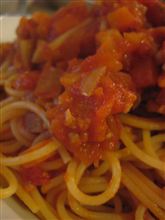 今日の晩御飯はパスタで。。