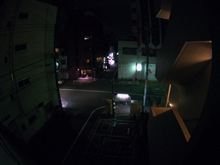 夜間の静止画撮影（ドライブレコーダーテスト） 