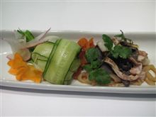 今日のディナーは、「古月」スッポンの肝の前菜　四川風