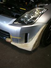Z33のブレーキダクト製作